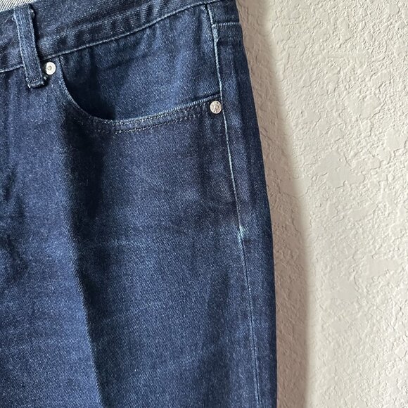 Acne Mic A Low Rise Jeans in Dark Wash - Picture 5 of 12